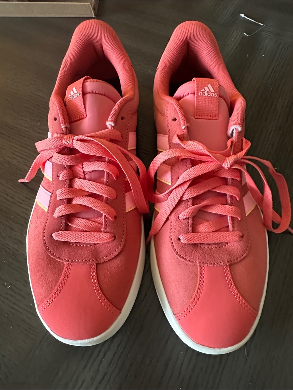 adidas Coral-Orange Women's Low-Top Sneakers